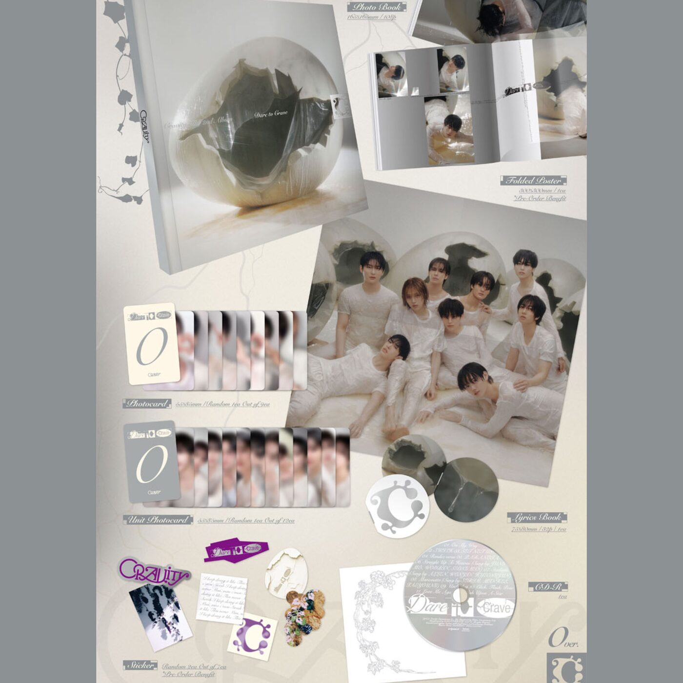 CRAVITY - The 2nd Album [Dare to Crave] (Photobook Ver.) - Music